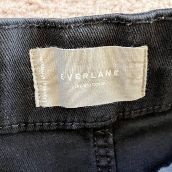 Everlane The Straight Leg Crop Regular Size 4 Black - Picture 5 of 5
